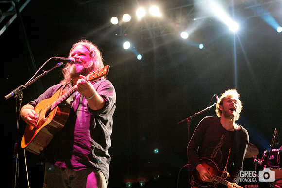 Vince Herman and Chris Thile with Leftover Salmon
